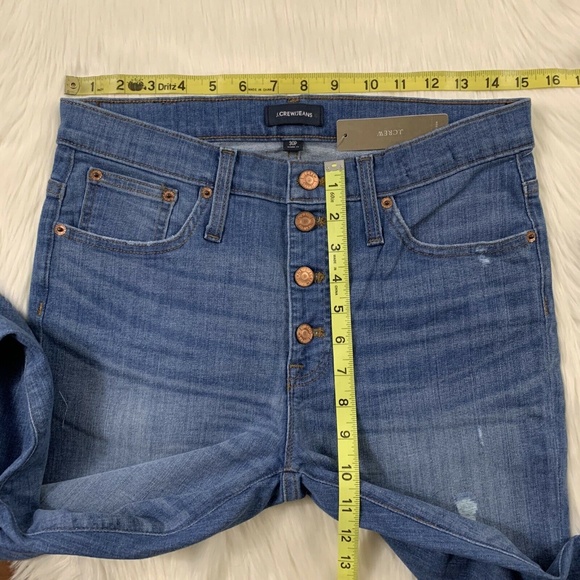 J. Crew 9" High Rise Toothpick Skinny Denim Jeans - Picture 3 of 8